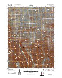 Pole Canyon Oregon Historical topographic map, 1:24000 scale, 7.5 X 7.5 Minute, Year 2011