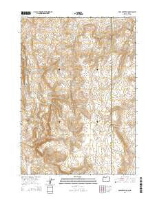 Pole Creek Top Oregon Current topographic map, 1:24000 scale, 7.5 X 7.5 Minute, Year 2014