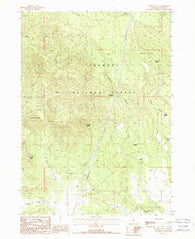 Ponina Butte Oregon Historical topographic map, 1:24000 scale, 7.5 X 7.5 Minute, Year 1988