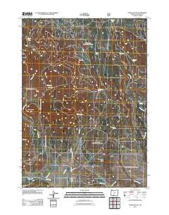 Ponina Butte Oregon Historical topographic map, 1:24000 scale, 7.5 X 7.5 Minute, Year 2011