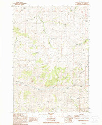 Porcupine Butte Oregon Historical topographic map, 1:24000 scale, 7.5 X 7.5 Minute, Year 1988
