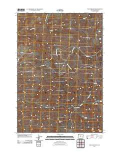 Porcupine Butte Oregon Historical topographic map, 1:24000 scale, 7.5 X 7.5 Minute, Year 2011