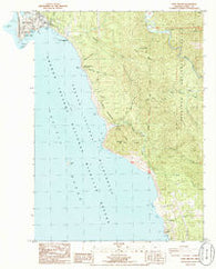 Port Orford Oregon Historical topographic map, 1:24000 scale, 7.5 X 7.5 Minute, Year 1986