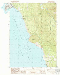 Port Orford Oregon Historical topographic map, 1:24000 scale, 7.5 X 7.5 Minute, Year 1986