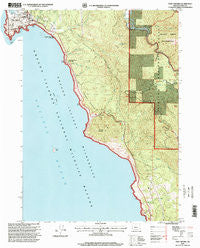 Port Orford Oregon Historical topographic map, 1:24000 scale, 7.5 X 7.5 Minute, Year 1996