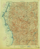 Port Orford Oregon Historical topographic map, 1:125000 scale, 30 X 30 Minute, Year 1903