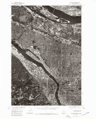 Portland Oregon Historical topographic map, 1:24000 scale, 7.5 X 7.5 Minute, Year 1975