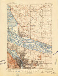 Portland Oregon Historical topographic map, 1:62500 scale, 15 X 15 Minute, Year 1905