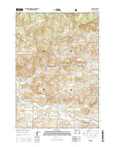 Post Oregon Current topographic map, 1:24000 scale, 7.5 X 7.5 Minute, Year 2014
