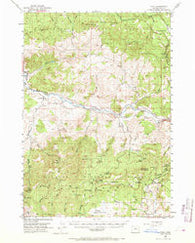 Post Oregon Historical topographic map, 1:62500 scale, 15 X 15 Minute, Year 1951