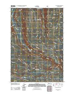 Post Point Oregon Historical topographic map, 1:24000 scale, 7.5 X 7.5 Minute, Year 2011