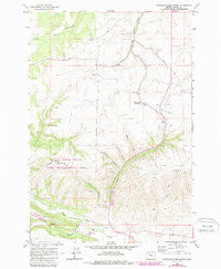 Postage Stamp Butte Oregon Historical topographic map, 1:24000 scale, 7.5 X 7.5 Minute, Year 1962