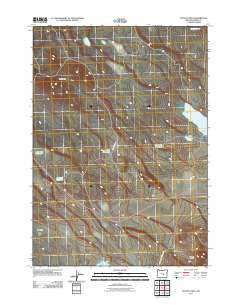 Potato Hills Oregon Historical topographic map, 1:24000 scale, 7.5 X 7.5 Minute, Year 2011