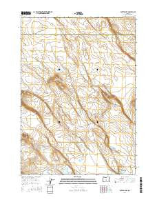 Potato Lake Oregon Current topographic map, 1:24000 scale, 7.5 X 7.5 Minute, Year 2014