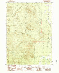 Pothole Butte Oregon Historical topographic map, 1:24000 scale, 7.5 X 7.5 Minute, Year 1985