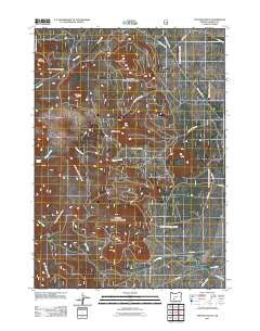 Pothole Butte Oregon Historical topographic map, 1:24000 scale, 7.5 X 7.5 Minute, Year 2011
