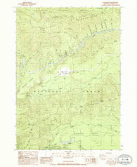 Potter Mtn Oregon Historical topographic map, 1:24000 scale, 7.5 X 7.5 Minute, Year 1986