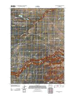 Potters Ponds Oregon Historical topographic map, 1:24000 scale, 7.5 X 7.5 Minute, Year 2011