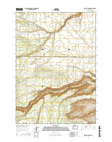 Potters Ponds Oregon Current topographic map, 1:24000 scale, 7.5 X 7.5 Minute, Year 2014