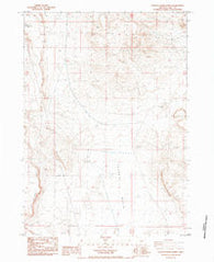 Poverty Basin North Oregon Historical topographic map, 1:24000 scale, 7.5 X 7.5 Minute, Year 1984