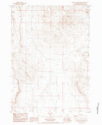 Poverty Basin North Oregon Historical topographic map, 1:24000 scale, 7.5 X 7.5 Minute, Year 1984