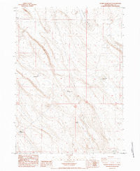 Poverty Basin South Oregon Historical topographic map, 1:24000 scale, 7.5 X 7.5 Minute, Year 1984