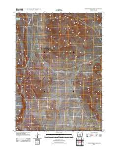 Poverty Basin North Oregon Historical topographic map, 1:24000 scale, 7.5 X 7.5 Minute, Year 2011