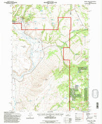 Powell Mtn Oregon Historical topographic map, 1:24000 scale, 7.5 X 7.5 Minute, Year 1992