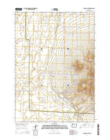 Powell Butte Oregon Current topographic map, 1:24000 scale, 7.5 X 7.5 Minute, Year 2014