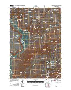 Powell Mountain Oregon Historical topographic map, 1:24000 scale, 7.5 X 7.5 Minute, Year 2011