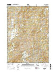Powers Oregon Current topographic map, 1:24000 scale, 7.5 X 7.5 Minute, Year 2014