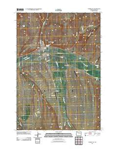 Prairie City Oregon Historical topographic map, 1:24000 scale, 7.5 X 7.5 Minute, Year 2011