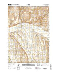 Prairie City Oregon Current topographic map, 1:24000 scale, 7.5 X 7.5 Minute, Year 2014