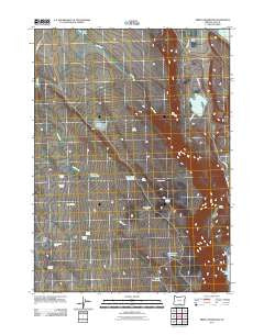 Priday Reservoir Oregon Historical topographic map, 1:24000 scale, 7.5 X 7.5 Minute, Year 2011