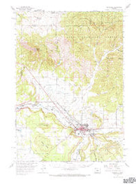 Prineville Oregon Historical topographic map, 1:62500 scale, 15 X 15 Minute, Year 1962