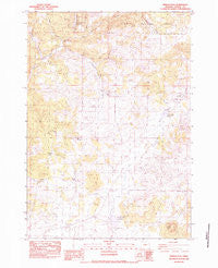 Pringle Flat Oregon Historical topographic map, 1:24000 scale, 7.5 X 7.5 Minute, Year 1983