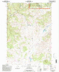 Pringle Flat Oregon Historical topographic map, 1:24000 scale, 7.5 X 7.5 Minute, Year 1992