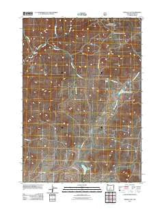 Pringle Flat Oregon Historical topographic map, 1:24000 scale, 7.5 X 7.5 Minute, Year 2011