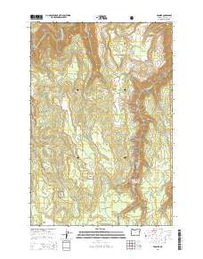 Promise Oregon Current topographic map, 1:24000 scale, 7.5 X 7.5 Minute, Year 2014