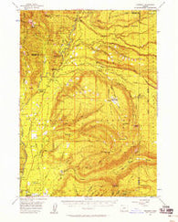 Prospect Oregon Historical topographic map, 1:62500 scale, 15 X 15 Minute, Year 1956