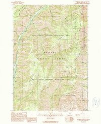 Puderbaugh Ridge Oregon Historical topographic map, 1:24000 scale, 7.5 X 7.5 Minute, Year 1990