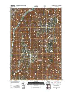 Puderbaugh Ridge Oregon Historical topographic map, 1:24000 scale, 7.5 X 7.5 Minute, Year 2011