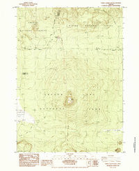 Pumice Desert East Oregon Historical topographic map, 1:24000 scale, 7.5 X 7.5 Minute, Year 1985