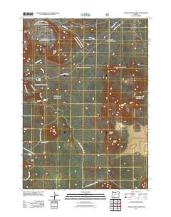Pumice Desert West Oregon Historical topographic map, 1:24000 scale, 7.5 X 7.5 Minute, Year 2011