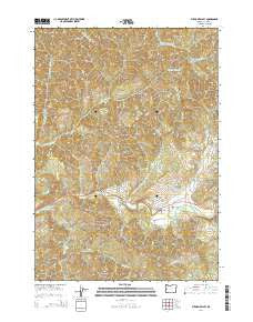 Putnam Valley Oregon Current topographic map, 1:24000 scale, 7.5 X 7.5 Minute, Year 2014
