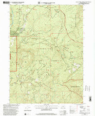 Quail Prairie Mountain Oregon Historical topographic map, 1:24000 scale, 7.5 X 7.5 Minute, Year 1998
