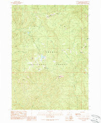 Quartz Mountain Oregon Historical topographic map, 1:24000 scale, 7.5 X 7.5 Minute, Year 1989