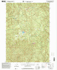 Quartz Mountain Oregon Historical topographic map, 1:24000 scale, 7.5 X 7.5 Minute, Year 1997
