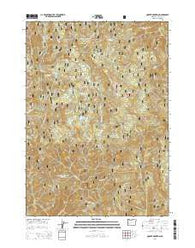 Quartz Mountain Oregon Current topographic map, 1:24000 scale, 7.5 X 7.5 Minute, Year 2014
