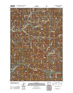 Quartzville Oregon Historical topographic map, 1:24000 scale, 7.5 X 7.5 Minute, Year 2011